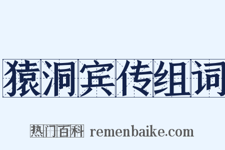 猿洞宾传组词是什么意思的图片